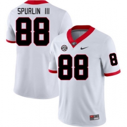 Men #88 Pearce Spurlin III Georgia Bulldogs College Football Jerseys Stitched-White