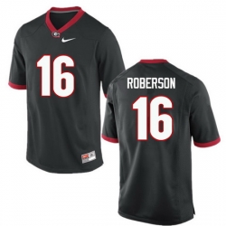 Men Georgia Bulldogs #16 Caleeb Roberson College Football Jerseys-Black