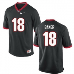 Men Georgia Bulldogs #18 Deandre Baker College Football Jerseys-Black