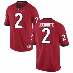 Men Georgia Bulldogs #2 Richard LeCounte College Football Jerseys-Red