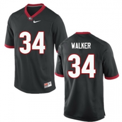 Men Georgia Bulldogs #34 Herschel Walker College Football Jerseys-Black