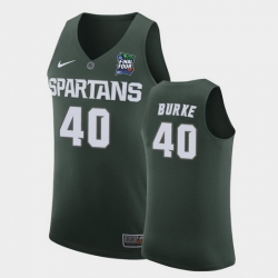 Michigan State Spartans Braden Burke Green 2019 Final Four Men'S Jersey