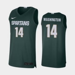 Michigan State Spartans Brock Washington Green Limited Men'S Jersey