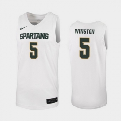 Michigan State Spartans Cassius Winston White Replica Men'S Jersey