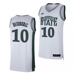 Michigan State Spartans Jack Hoiberg White Retro Limited Men'S Jersey