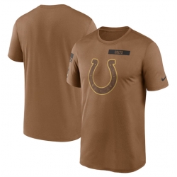 Men Indianapolis Colts 2023 Brown Salute To Service Legend Performance T Shirt