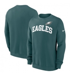 Men Nike Midnight Green Philadelphia Eagles Club Pullover Sweatshirt