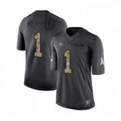 Men Arizona Cardinals #1 Kyler Murray Limited Black 2016 Salute to Service Football Jersey