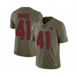 Men Arizona Cardinals #41 Kenyan Drake Limited Olive 2017 Salute to Service Football Jersey