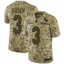 Men Nike Arizona Cardinals 3 Josh Rosen Limited Camo 2018 Salute to Service NFL Jersey