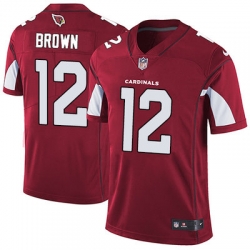 Nike Cardinals #12 John Brown Red Team Color Mens Stitched NFL Vapor Untouchable Limited Jersey