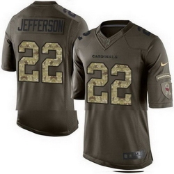 Nike Cardinals #22 Tony Jefferson Green Mens Stitched NFL Limited Salute to Service Jersey