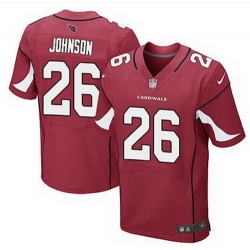 Nike Cardinals #26 Rashad Johnson Red Team Color Mens Stitched NFL Elite Jersey