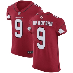 Nike Cardinals #9 Sam Bradford Red Team Color Mens Stitched NFL Vapor Untouchable Elite Jersey