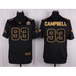 Nike Cardinals #93 Calais Campbell Pro Line Black Gold Collection Mens Stitched NFL Elite Jersey