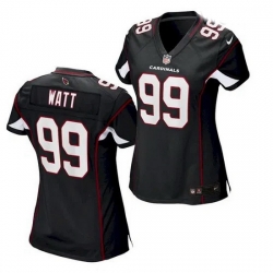 Women u2019s Arizona Cardinals 99 J J  Watt Black 2021 Jersey