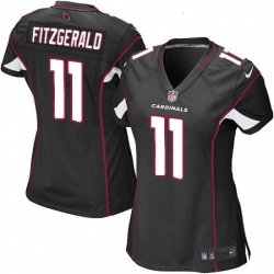 Womens Nike Arizona Cardinals 11 Larry Fitzgerald Game Black Alternate NFL Jersey