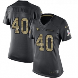 Womens Nike Arizona Cardinals 40 Pat Tillman Limited Black 2016 Salute to Service NFL Jersey