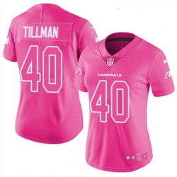 Womens Nike Arizona Cardinals 40 Pat Tillman Limited Pink Rush Fashion NFL Jersey