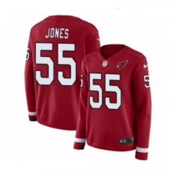 Womens Nike Arizona Cardinals 55 Chandler Jones Limited Red Therma Long Sleeve NFL Jersey