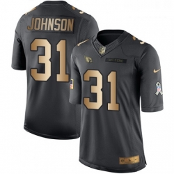 Youth Nike Arizona Cardinals 31 David Johnson Limited BlackGold Salute to Service NFL Jersey