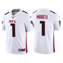 Men Atlanta Falcons 1 Marcus Mariota White Vapor Untouchable Limited Stitched jersey