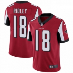 Men Nike Atlanta Falcons 18 Calvin Ridley Red Team Color Vapor Untouchable Limited Player NFL Jersey