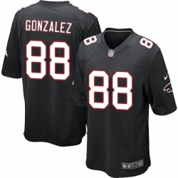 Men Nike Atlanta Falcons 88 Tony Gonzalez Game Black Alternate NFL Jersey