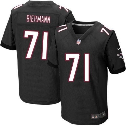 Nike Falcons #71 Kroy Biermann Black Alternate Mens Stitched NFL Elite Jersey