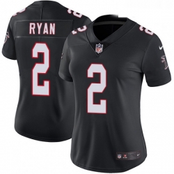 Womens Nike Atlanta Falcons 2 Matt Ryan Elite Black Alternate NFL Jersey