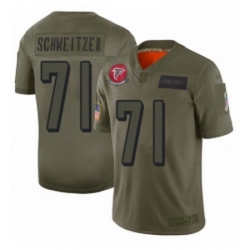 Youth Atlanta Falcons 71 Wes Schweitzer Limited Camo 2019 Salute to Service Football Jersey