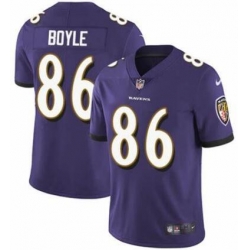 Men Nike Nick Boyle Baltimore Ravens Limited Purple Team Color Jersey