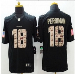 New Baltimore ravens #18 Breshad Perriman Black Men Stitched NFL Limited Salute to Service jersey