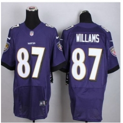 New Baltimore ravens #87 Maxx Williams Purple Team Color Men Stitched NFL New Elite jersey