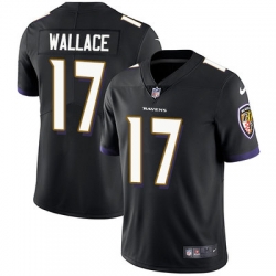 Nike Ravens #17 Mike Wallace Black Alternate Mens Stitched NFL Vapor Untouchable Limited Jersey