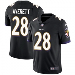 Nike Ravens #28 Anthony Averett Black Alternate Mens Stitched NFL Vapor Untouchable Limited Jersey