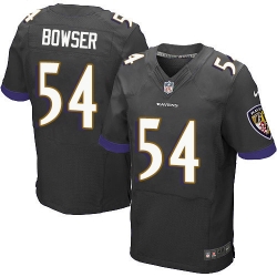 Nike Ravens #54 Tyus Bowser Black Alternate Mens Stitched NFL New Elite Jersey