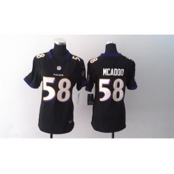 Nike women Baltimore Ravens #58 Elvis Dumervil black jerseys