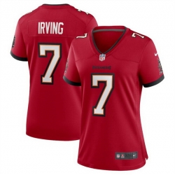 Women Tampa Bay Buccanee 7 Bucky Irving Red Stitched Game Jersey