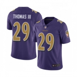 Youth Baltimore Ravens 29 Earl Thomas III Limited Purple Rush Vapor Untouchable Football Jersey