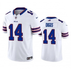 Men Buffalo Bills 14 Stefon Diggs White 2023 F U S E  Vapor Untouchable Limited Stitched Jersey