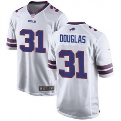 Men Buffalo Bills 31 Rasul Douglas White Stitched Football Game Jersey