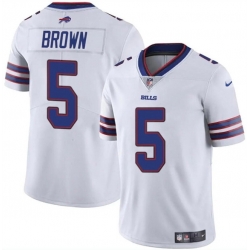 Men Buffalo Bills 5 Anthony Brown White 2024 Vapor Untouchable Limited Stitched Football Jersey