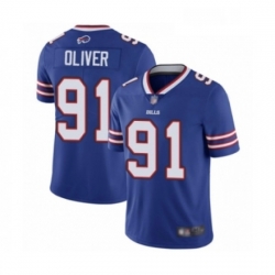 Mens Buffalo Bills 91 Ed Oliver Royal Blue Team Color Vapor Untouchable Limited Player Football Jersey