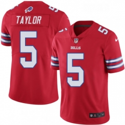 Mens Nike Buffalo Bills 5 Tyrod Taylor Elite Red Rush Vapor Untouchable NFL Jersey