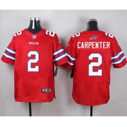 Nike Bills #2 Dan Carpenter Red Mens Stitched NFL Elite Rush Jersey