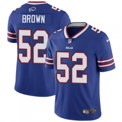 Nike Bills #52 Preston Brown Royal Blue Team Color Mens Stitched NFL Vapor Untouchable Limited Jersey