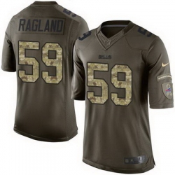 Nike Bills #59 Reggie Ragland Green Mens Stitched NFL Limited Salute To Service Jersey