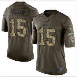 Nike Buffalo Bills #15 Chris Hogan Green Men 27s Stitched NFL Limited Salute To Service Jersey