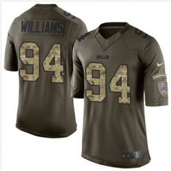 Nike Buffalo Bills #94 Mario Williams Green Men 27s Stitched NFL Limited Salute To Service Jersey